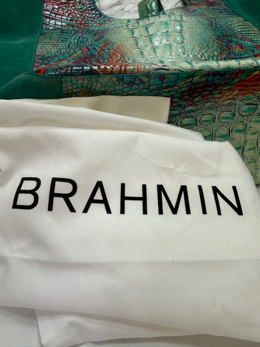 Brahmin Carla Dream Quantum Purse nwt bag turquoise new - Picture 11 of 14